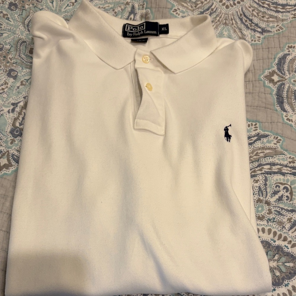 Polo by Ralph Lauren Men's Cream Polo Shirt